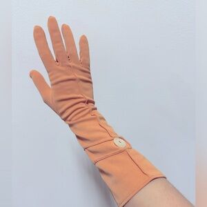 Vintage Paris peach gloves